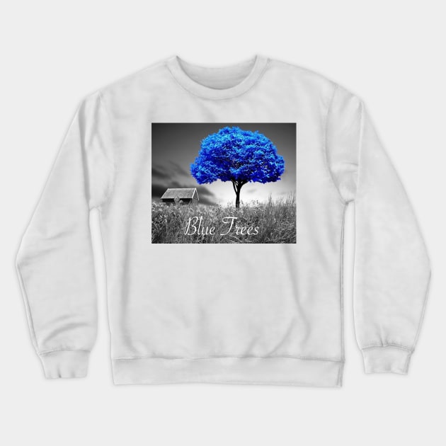 Blues Trees Crewneck Sweatshirt by __offline__